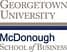 McDonough School of Business Logo